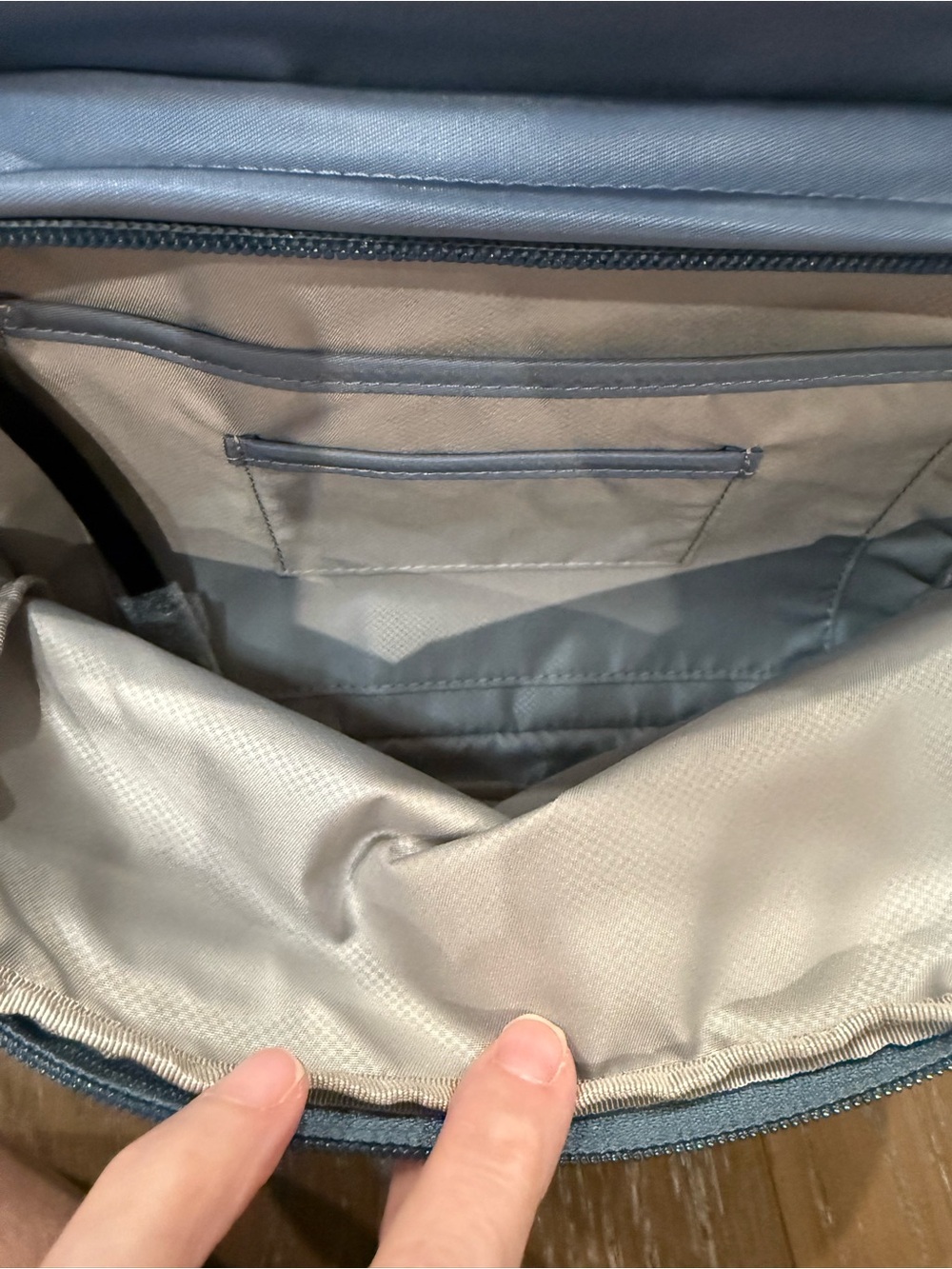 Tumi Light Blue Backpack with Front Pockets Fits 13” Laptop Muti Compartments - Picture 12 of 15